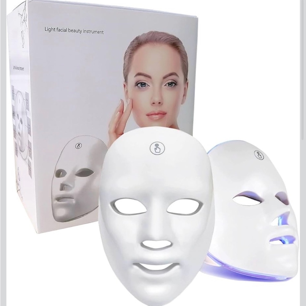 7-Color Facial Mask, Rechargeable Light Mask for Face Beauty Instrument - Picture 4 of 15